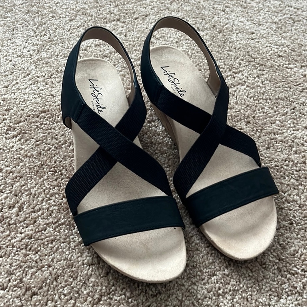 LifeStride wedge sandals